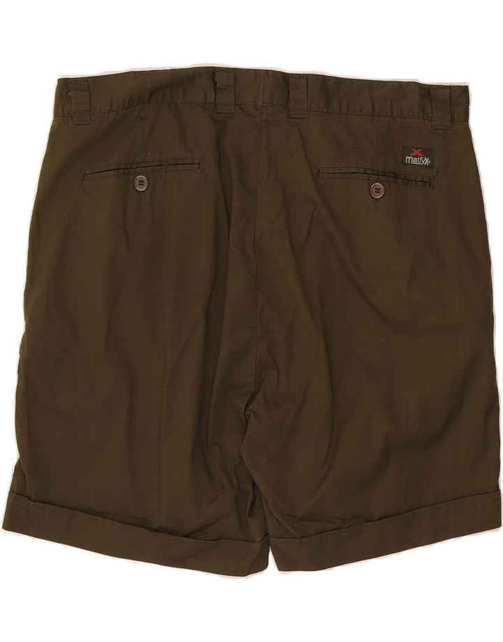 VINTAGE Mens Pegged Cargo Shorts  W40 XL Khaki Cotton Vintage Vintage and Second-Hand Vintage from Messina Hembry 