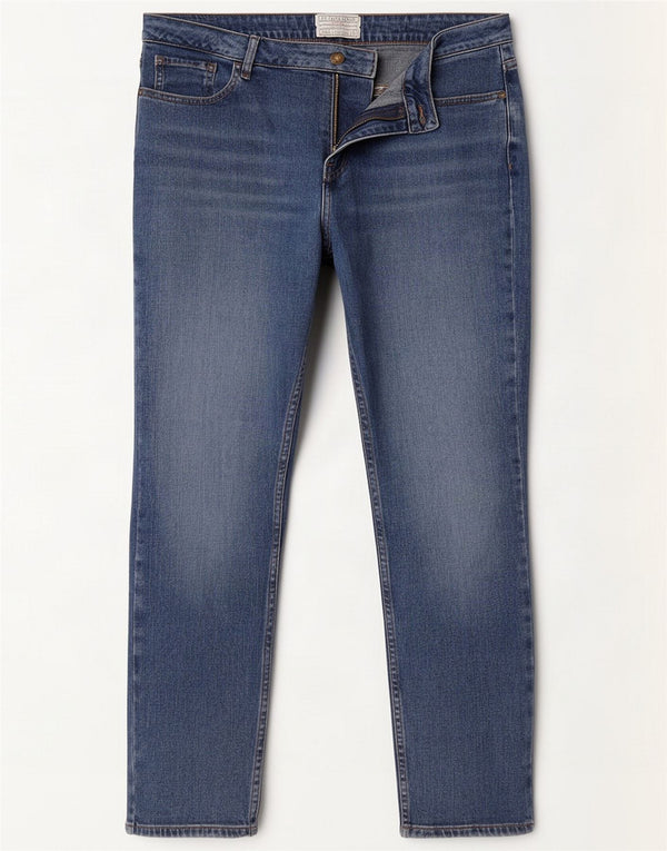 Fat Face Womens Straight Jeans UK 14 Large W32 L26 Blue Cotton