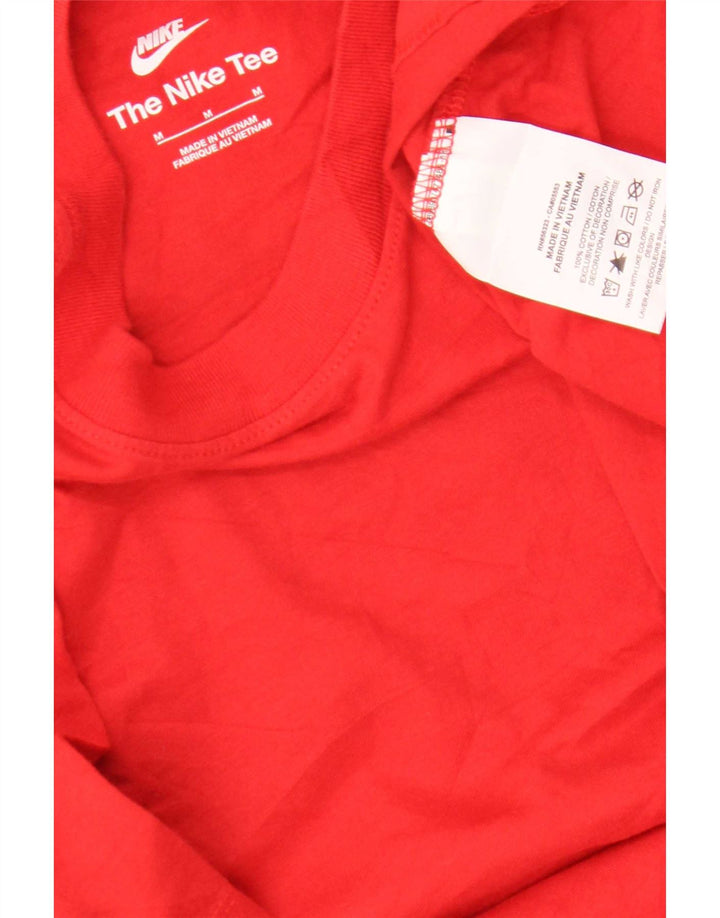 Nike grafisk t-shirt til mænd, medium rød bomuld