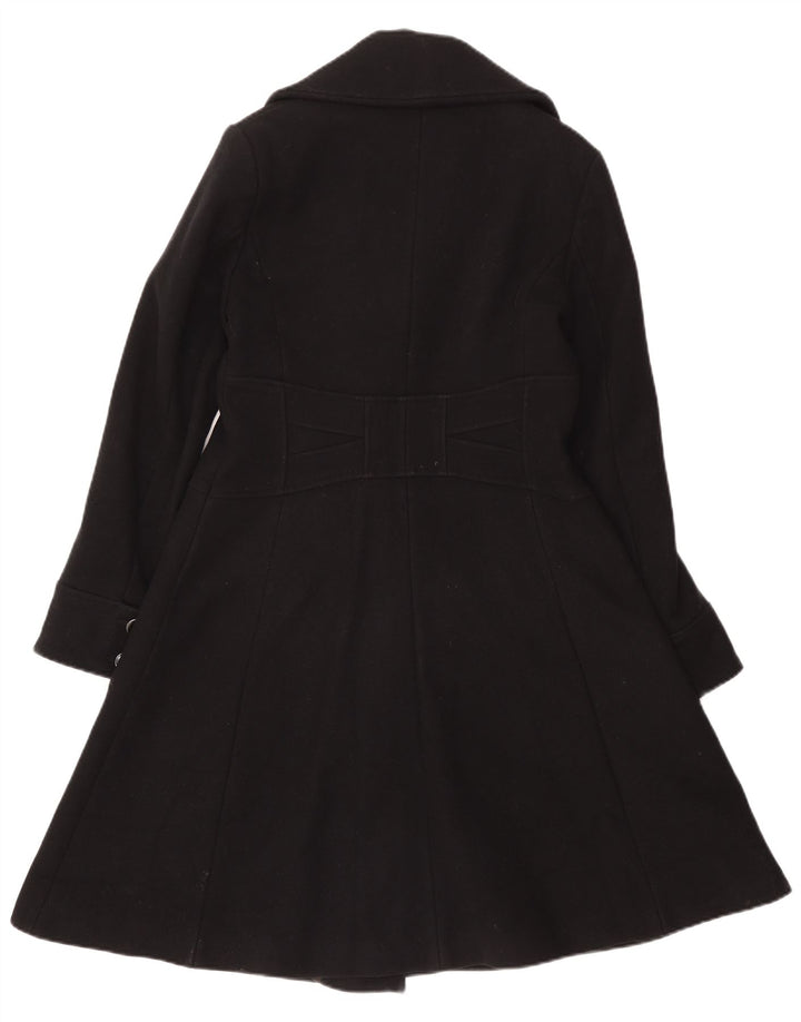 Reiss Dame Overfrakke UK 14 Stor Sort Uld