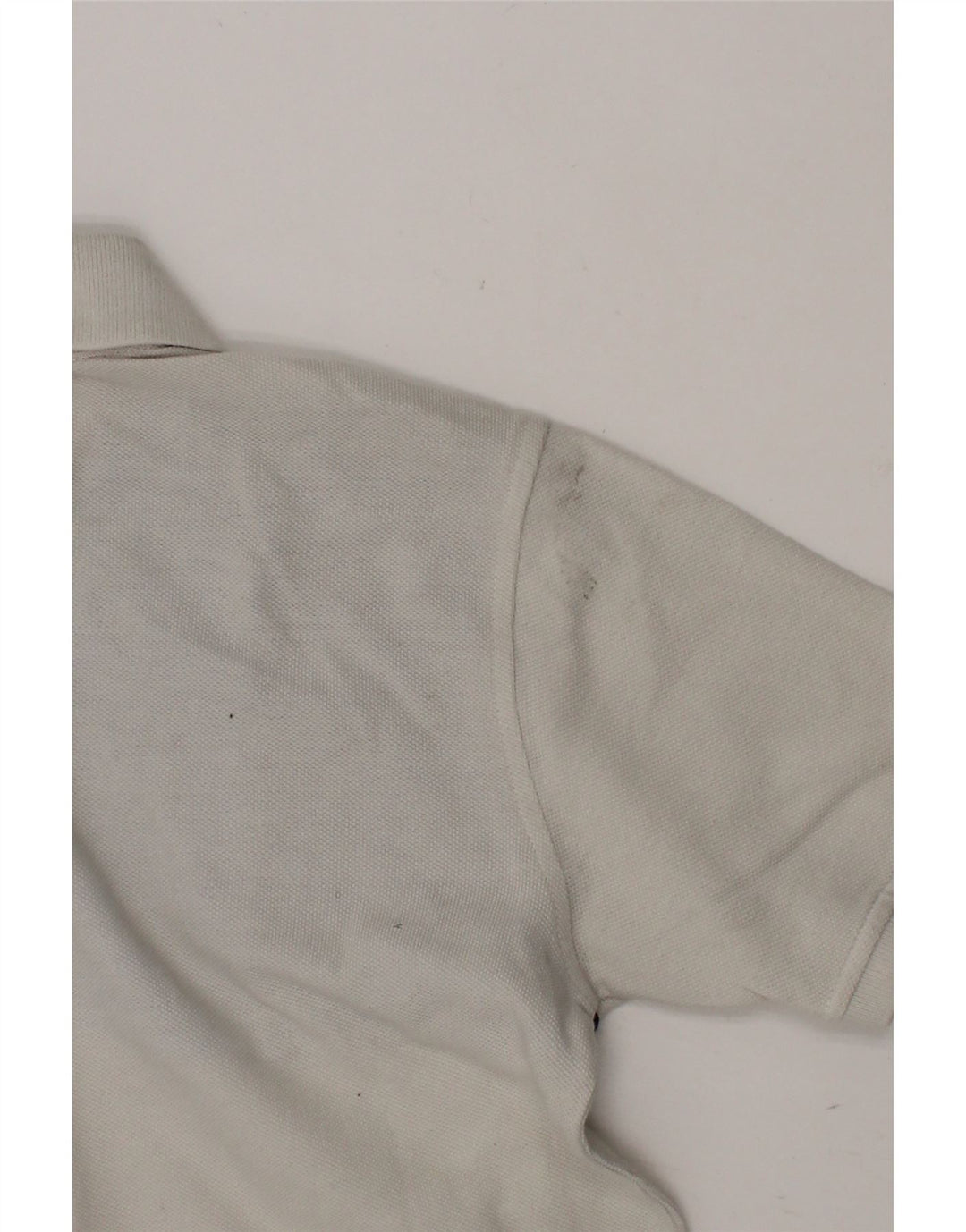 TOMMY HILFIGER Boys Polo Shirt 8-9 Years Medium  White Colourblock Classic Vintage Tommy Hilfiger and Second-Hand Tommy Hilfiger from Messina Hembry 