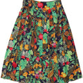 VINTAGE Womens Pleated Flared Skirt EU 42 Large W30 Multicoloured Floral Vintage Vintage and Second-Hand Vintage from Messina Hembry 