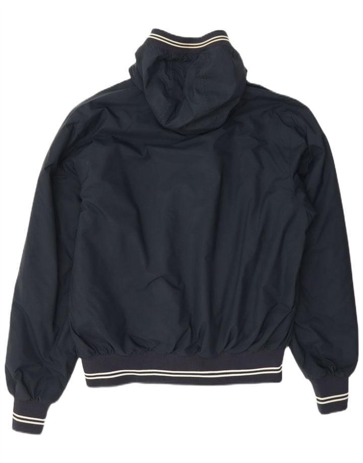 North Sails Herre Hooded Bomber Jacket UK 40 Large Navy Blue Polyamide