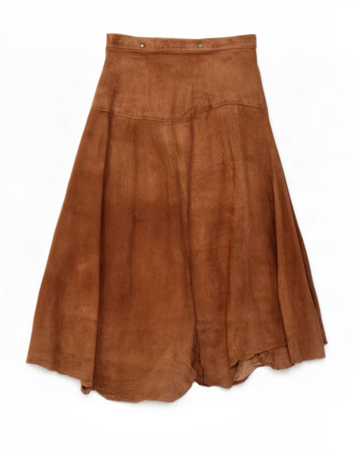 Vintage Dame Ruskind Wrap Asymmetrisk Nederdel IT 46 Large W30 Beige
