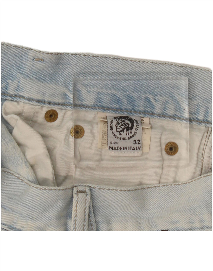 Diesel Dame Straight Jeans W32 L34 Blå Bomuld