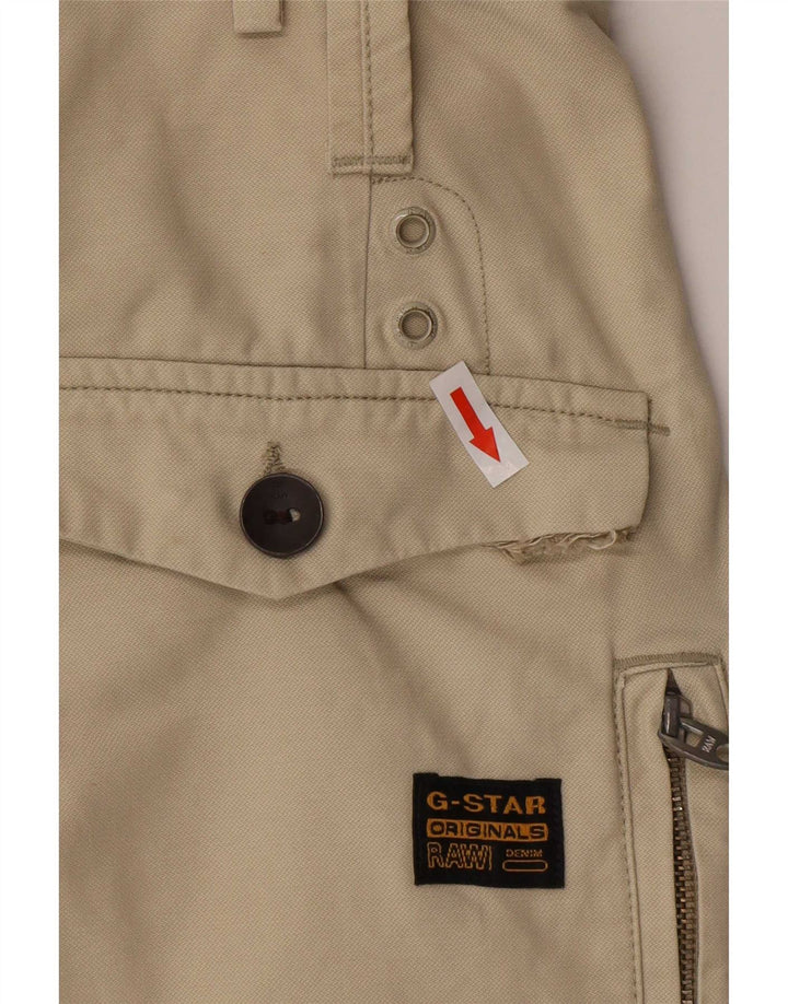 G-Star Herre Tapered Cargo Shorts Medium W32 Beige Bomuld