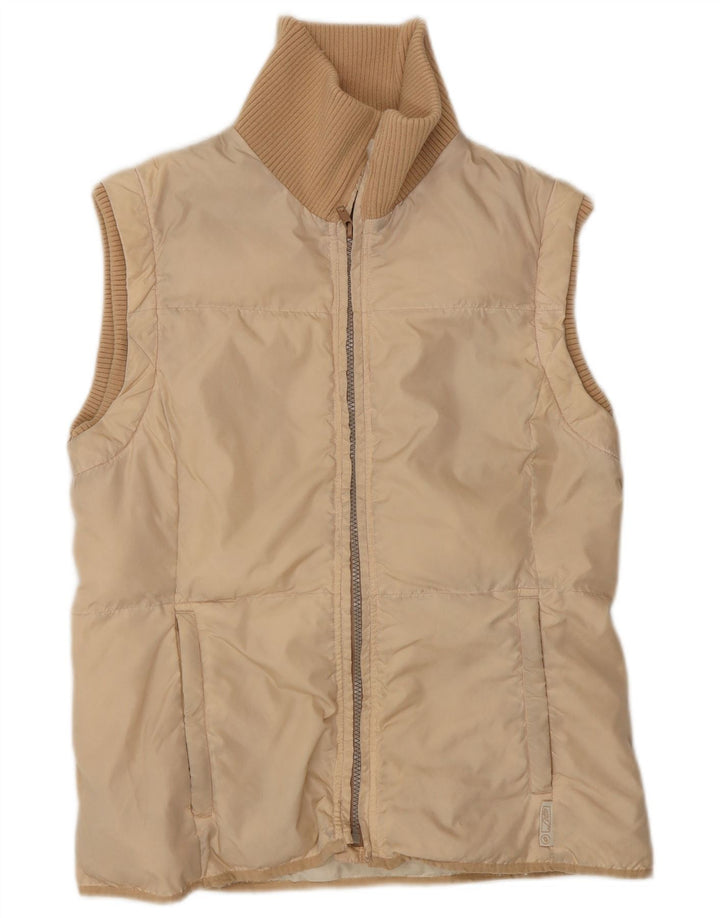 LOTTO Dame Polstret Gilet UK 8 Small Beige Nylon