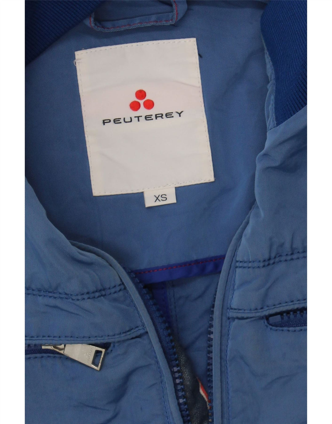 PEUTEREY Mens Bomber Jacket UK 34 XS Blue Polyamide Vintage PEUTEREY and Second-Hand PEUTEREY from Messina Hembry 