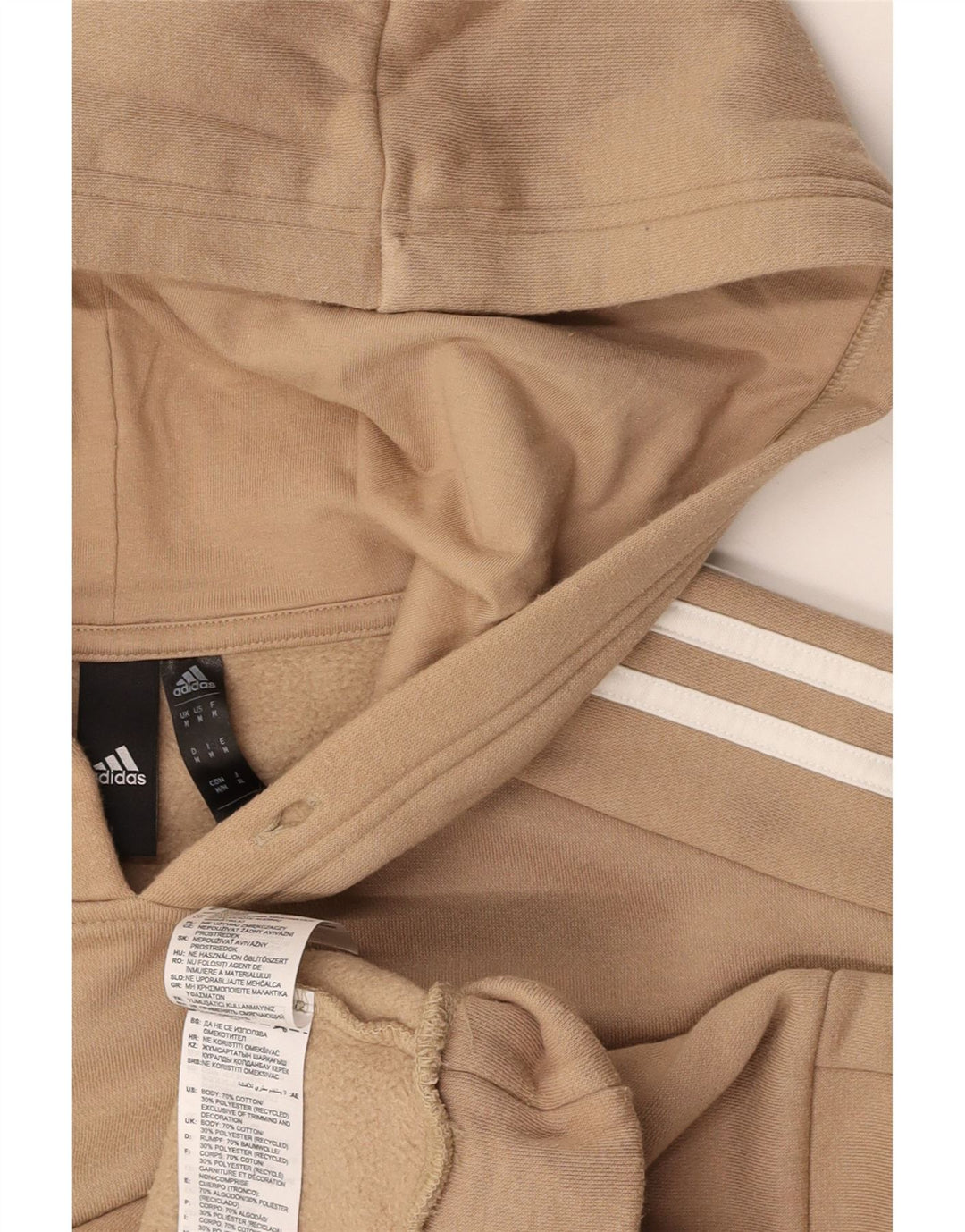 ADIDAS Hættetrøje til mænd Medium Beige Bomuld
