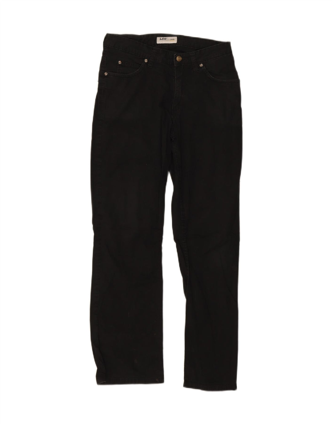 LEE Womens Cameron Straight Jeans W30 L28  Black Cotton