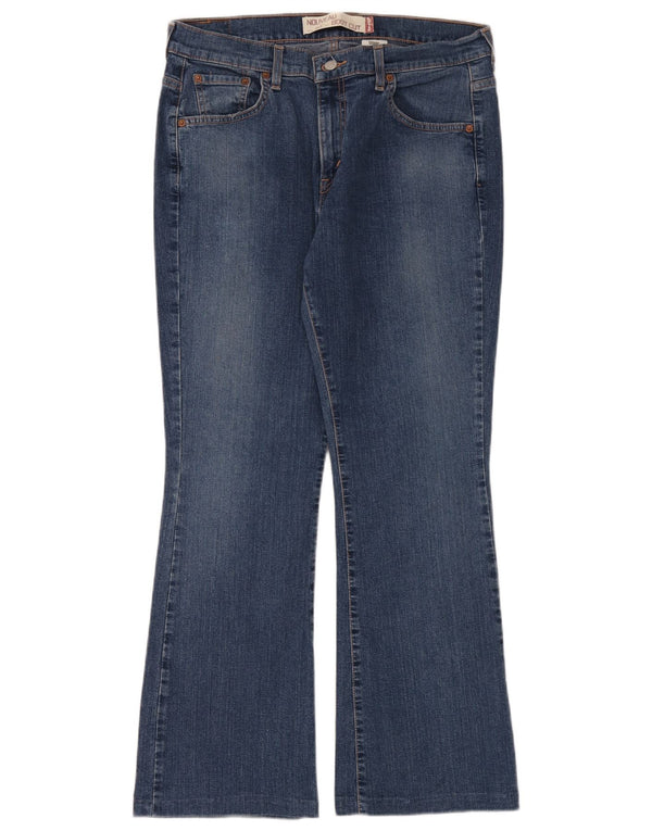 Levi's Dame 515 Nouveau Bootcut Jeans US 12 Large W34 L30 Blå Bomuld