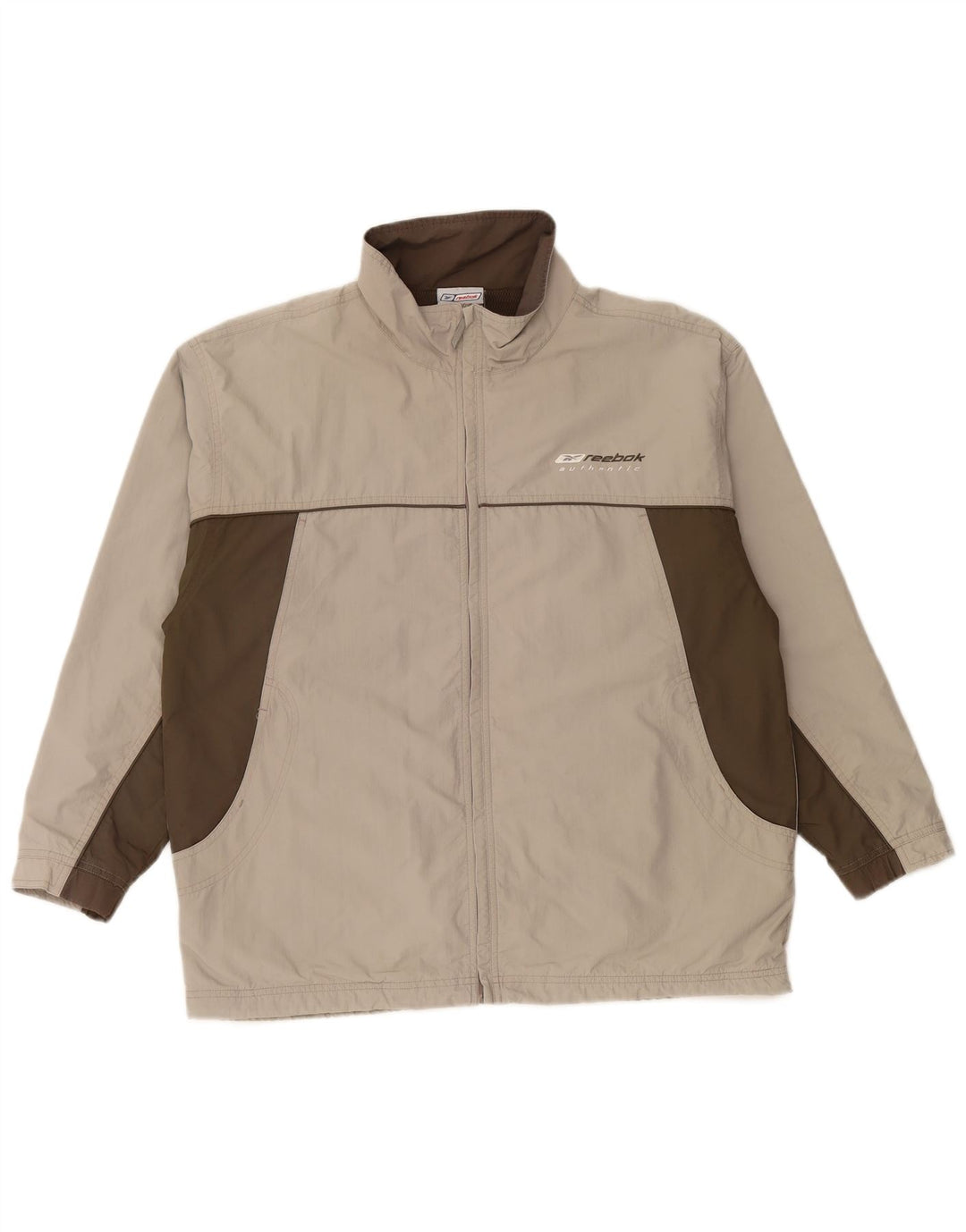 REEBOK Herre Loose Fit træningsdragt Topjakke XS Grå Colourblock