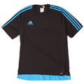 Adidas Herre Climalite T-Shirt Top Medium Sort Colourblock Polyester