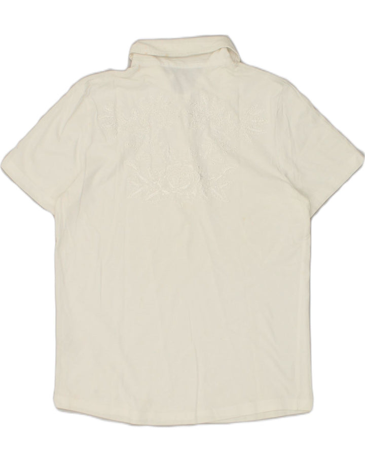 GUESS Mens Polo Shirt Small White Cotton | Vintage Guess | Thrift | Second-Hand Guess | Used Clothing | Messina Hembry 