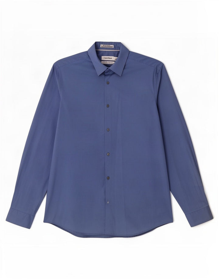 Calvin Klein Herreskjorte str. 15 1/2 Medium Blue Cotton Classic