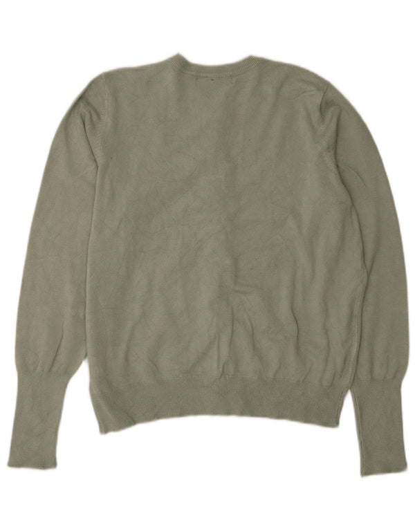 Marks & Spencer Womens Crop Cardigan Sweater UK 14 Large Green Viscose