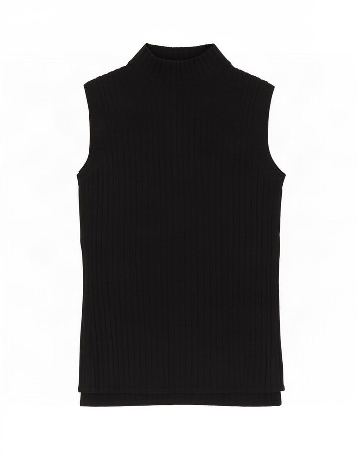 Marks & Spencer Dame Vest Tank Top UK 10 Small Black