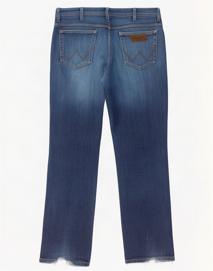 Wrangler Herre Texas Stretch Straight Jeans W38 L34 Blå Bomuld