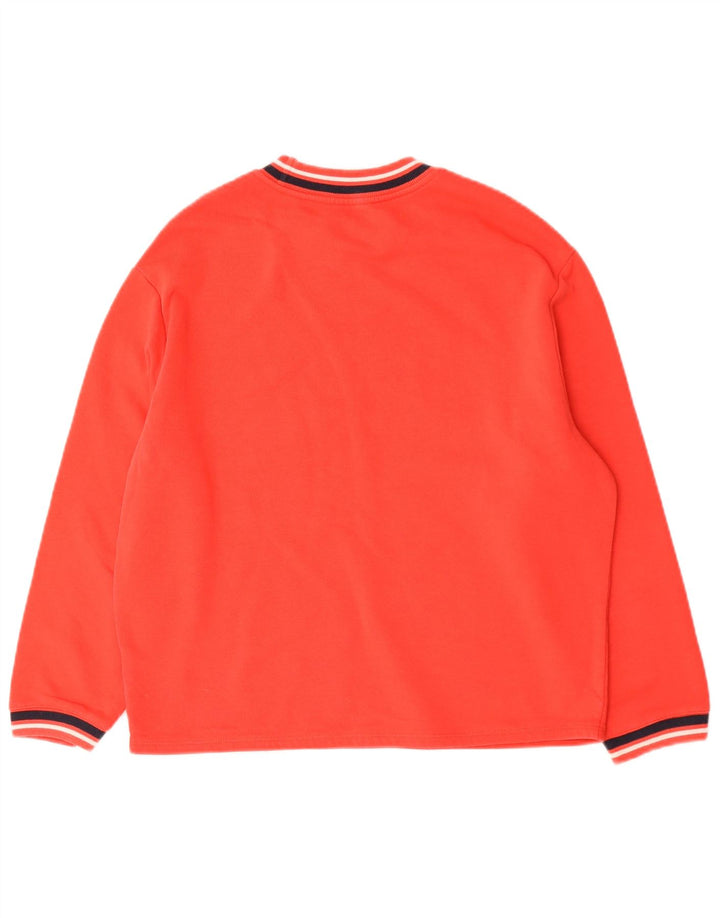 Marks & Spencer Dame Oversized Sweatshirt Jumper UK 10 Lille rød bomuld