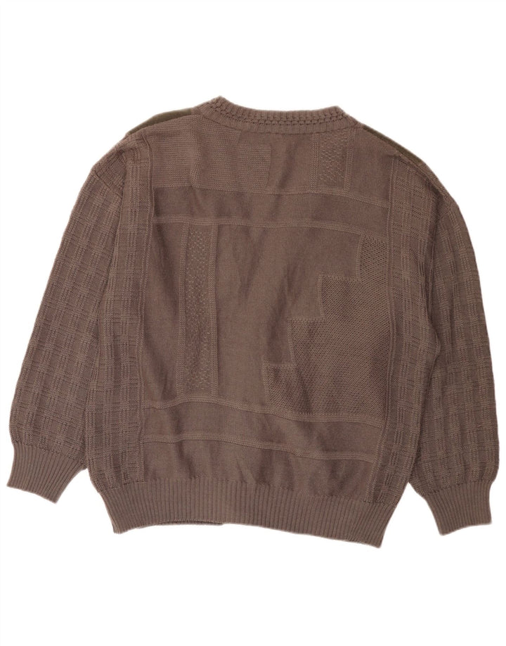 Walbusch Herre Cardigan Sweater IT 54 XL Grå Colourblock