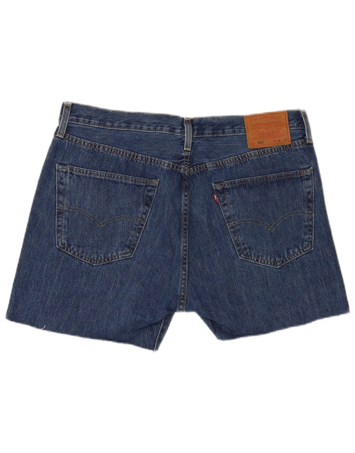 Levi's Herre 501 denimshorts W36 Large Blue Cotton