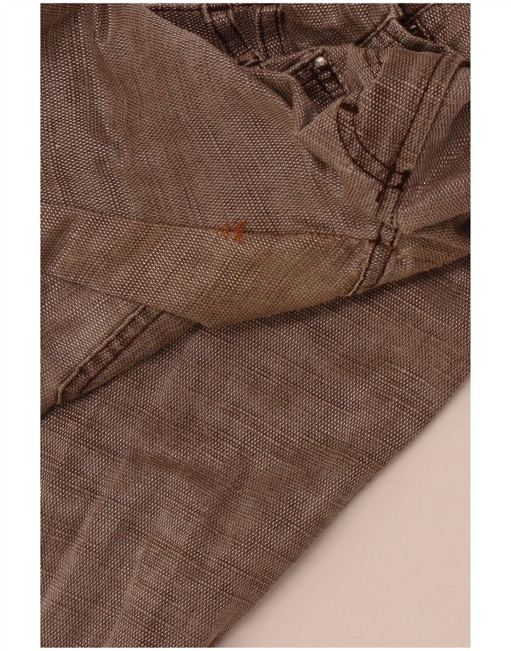 JUST CAVALLI Dame Slim Casual Bukser IT 40 Small W30 L30 Brun Bomuld