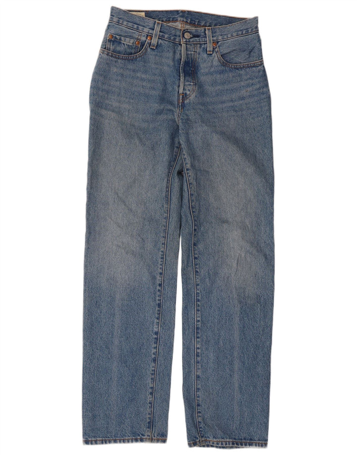 Levi's Dame 501 Straight Jeans W26 L32 Blå Bomuld