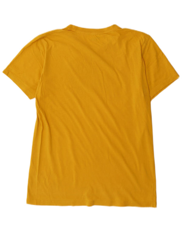 Fjall Raven Herre Grafisk T-Shirt Top Medium Gul Bomuld