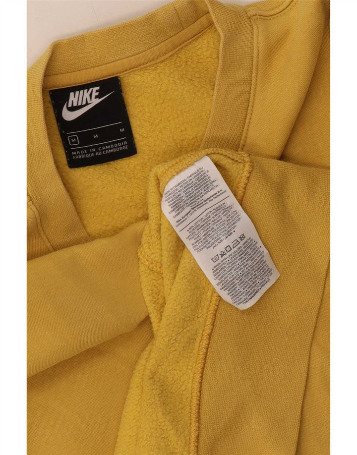 Nike Herre sweatshirt Jumper Medium Gul Bomuld