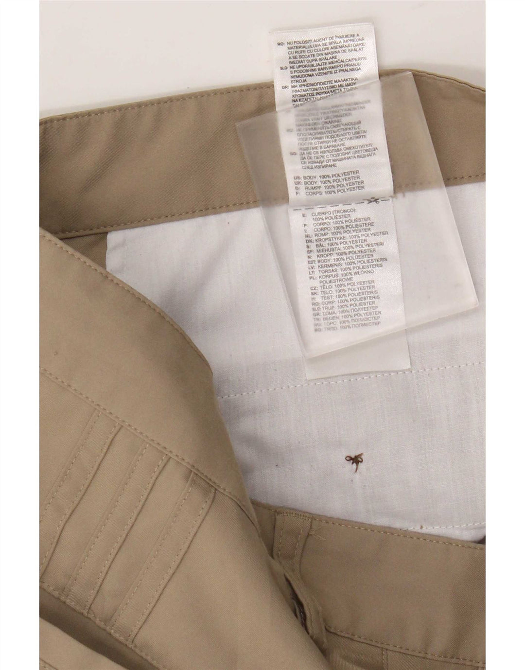 Adidas Herre Climalite Straight Chino Bukser W34 L30 Beige Polyester