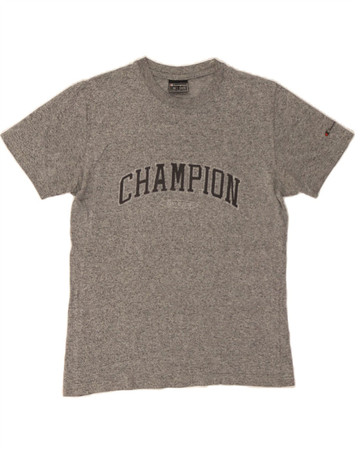 CHAMPION Boys Graphic T-Shirt Top 11-12 Years Grey Flecked Vintage Champion and Second-Hand Champion from Messina Hembry 