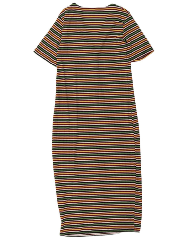 Zara Dame Trafaluc T-Shirt Dress UK 10 Small Multicolored Striped