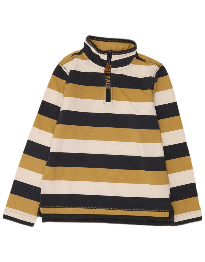 Fat Face drenge sweatshirt med lynlåshals 12-13 år Flerfarvet stribet