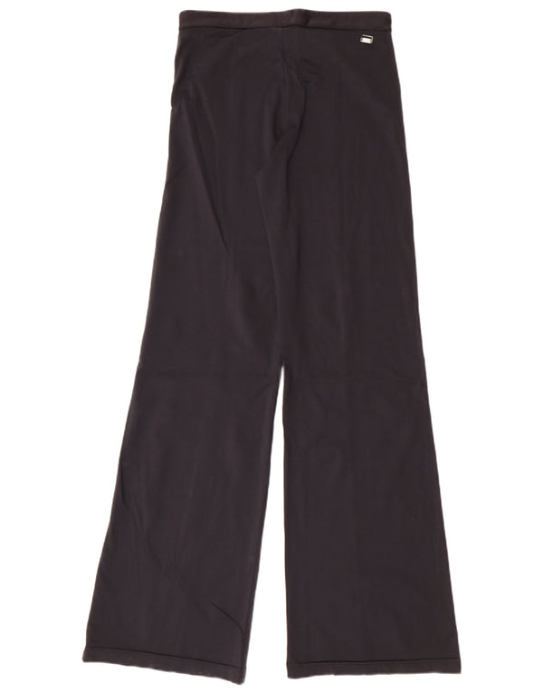 Adidas Womens Wide Leg Træningsdragt Bukser UK 14 Medium Sort Polyamid