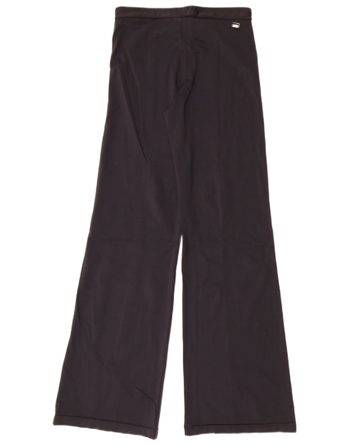 Adidas Womens Wide Leg Træningsdragt Bukser UK 14 Medium Sort Polyamid