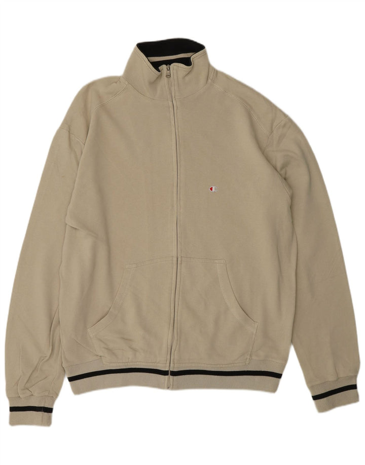 CHAMPION Træningsdragt til mænd Topjakke XL Beige Bomuld