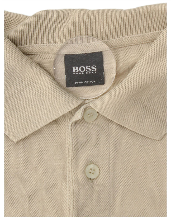 Hugo Boss Poloshirt til mænd Medium Beige Bomuld Klassisk