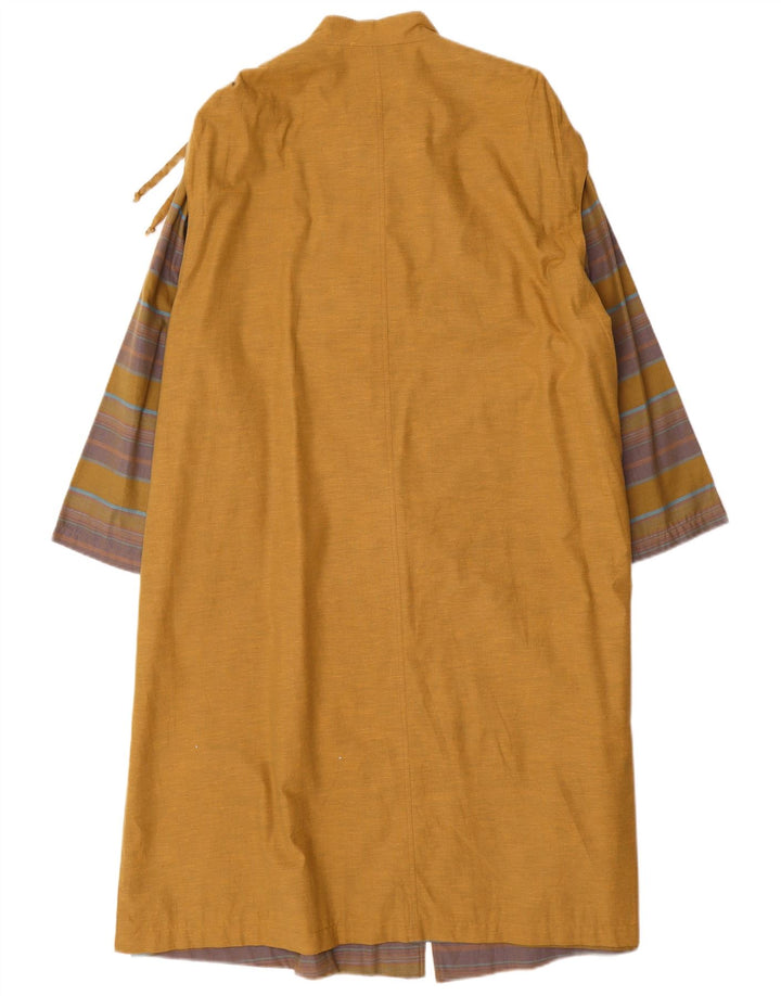 Vintage overfrakke til kvinder UK 14 Stor gul farveblok