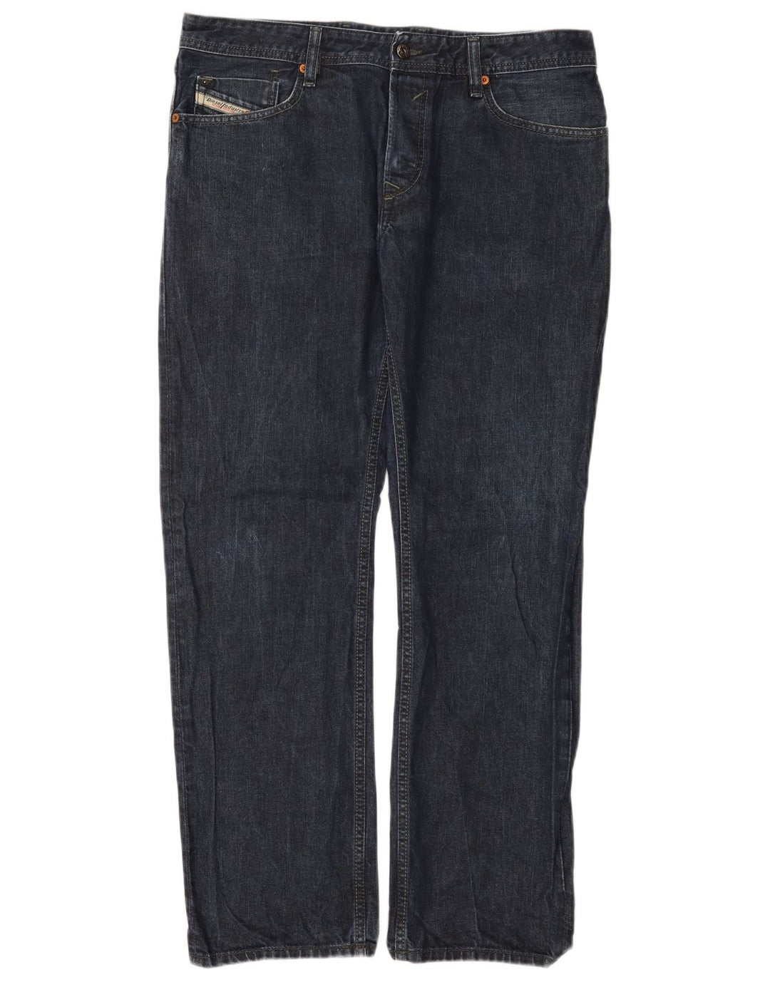 Diesel Herre Waykee Regular Straight Jeans W34 L32 Blå Bomuld