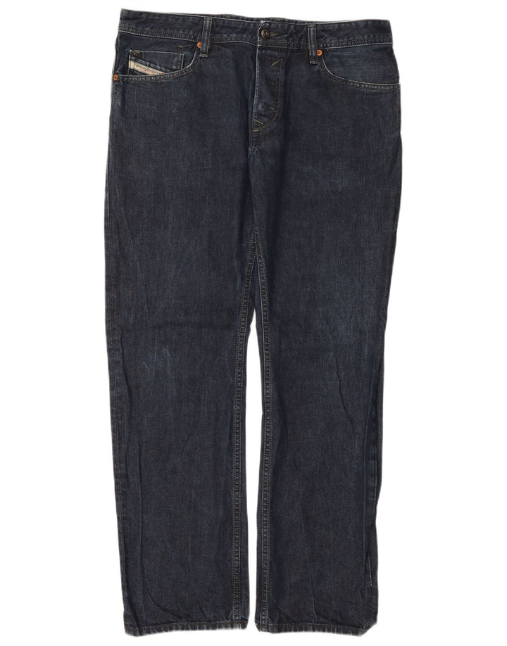 Diesel Herre Waykee Regular Straight Jeans W34 L32 Blå Bomuld