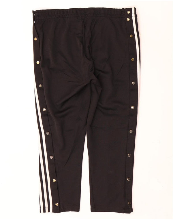 Adidas Womens Crop træningsdragt Bukser UK 12/14 Medium Black Polyester