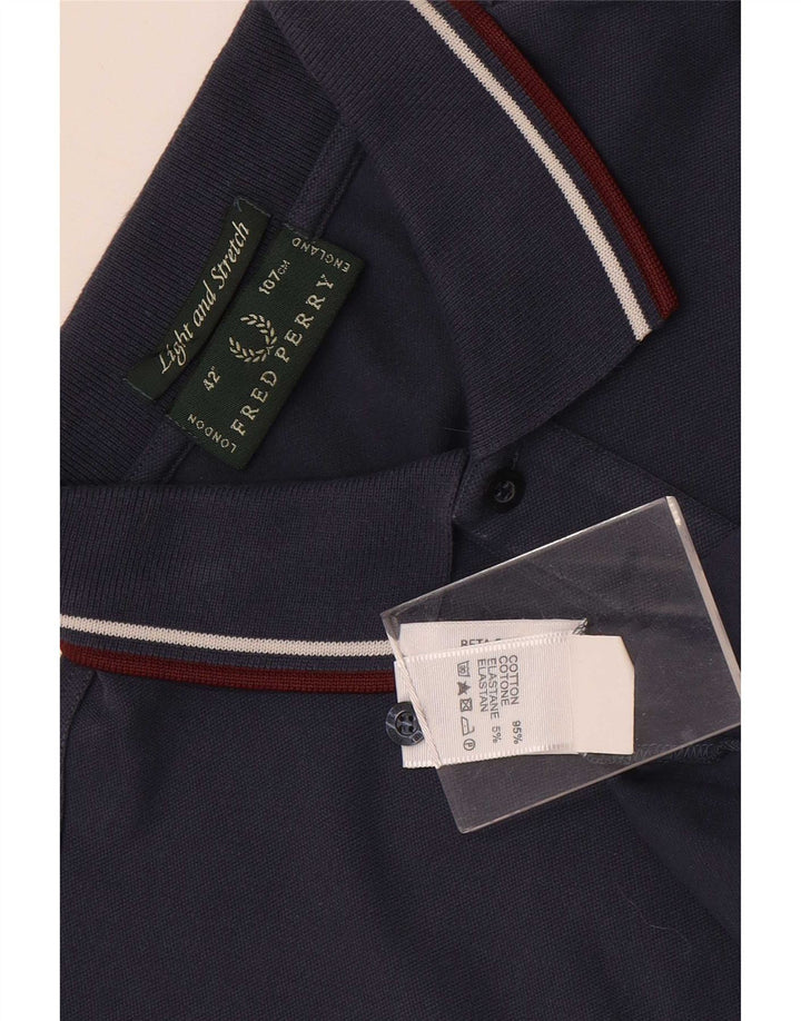 Fred Perry Herre let og stræk poloshirt Medium marineblå bomuld
