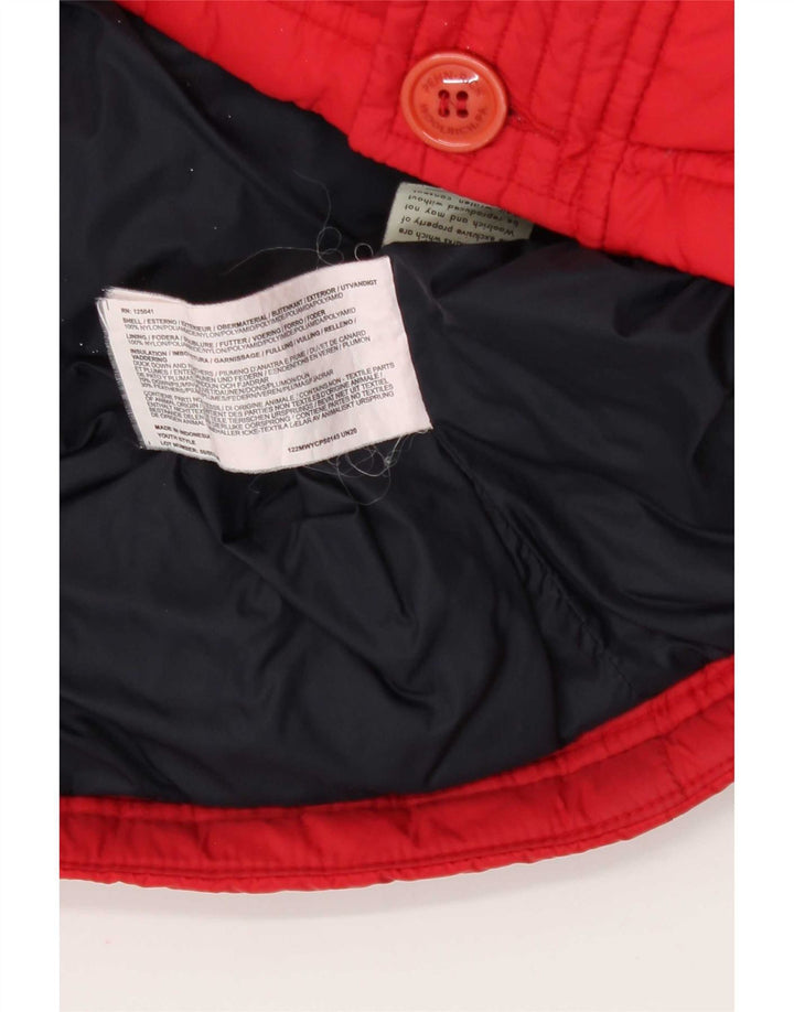 Woolrich Herre Penn-Rich hættepolstret jakke UK 38 Medium Rød Nylon