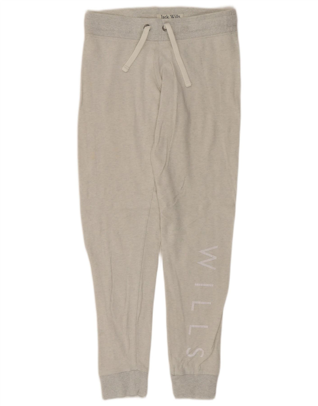 JACK WILLS Grafisk træningsdragt til kvinder Joggers UK 8 Small Grey