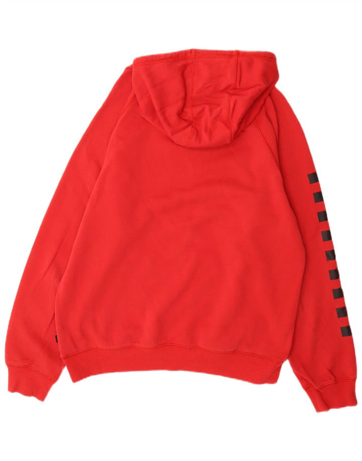Vans Herre Versa Graphic Hoodie Jumper Large Rød Bomuld