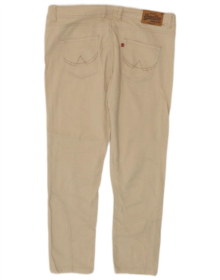 Superdry Slim Jeans til kvinder W32 L25 Beige Bomuld