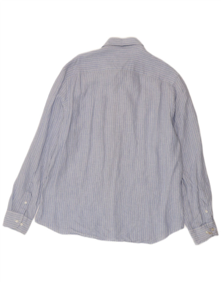 Massimo Dutti Herreskjorte XL Blå nålestribet