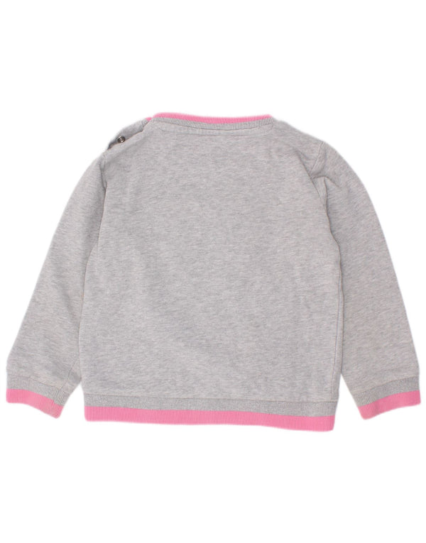 Guess Baby Girls Grafisk Sweatshirt Jumper 18-24 Måneder Grå Colourblock