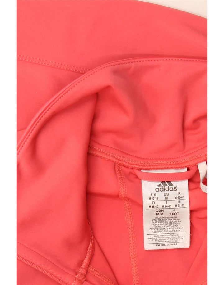 Adidas træningsdragt topjakke til kvinder UK 12/14 Medium Pink Polyester
