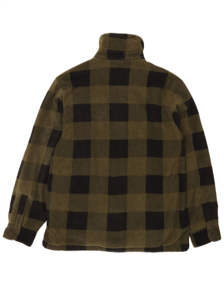 Parkside Fleecejakke til mænd UK 40 Large Khaki Gingham Polyester